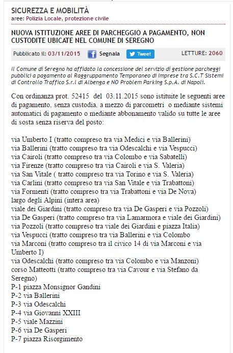 PARCHEGGI A PAGAMENTO