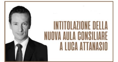 Cesano – Intitolazione della nuova Aula Consiliare alla memoria di Luca Attanasio