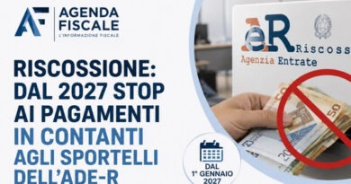 Dal 1° gennaio 2027 stop a contanti e assegni per pagare le cartelle esattoriali